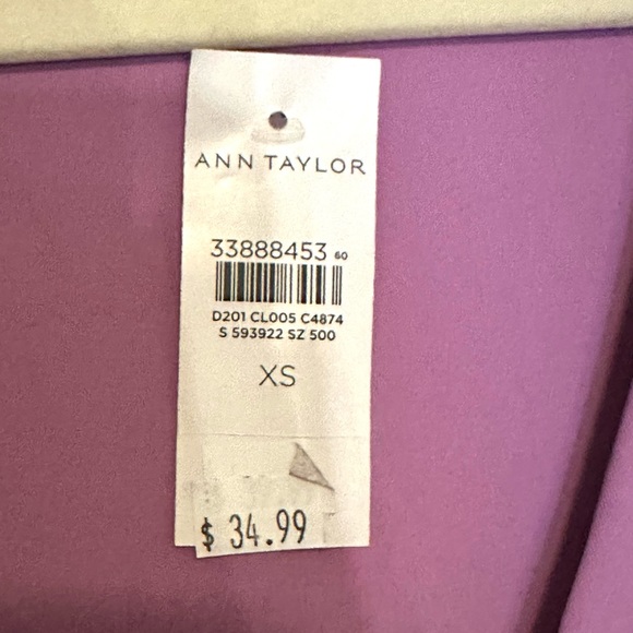 Ann Taylor Refined Stretch Wrap Top Extra Small - Picture 3 of 5